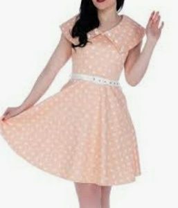 Voodoo Vixen Peaches and cream dress sz XL NWT